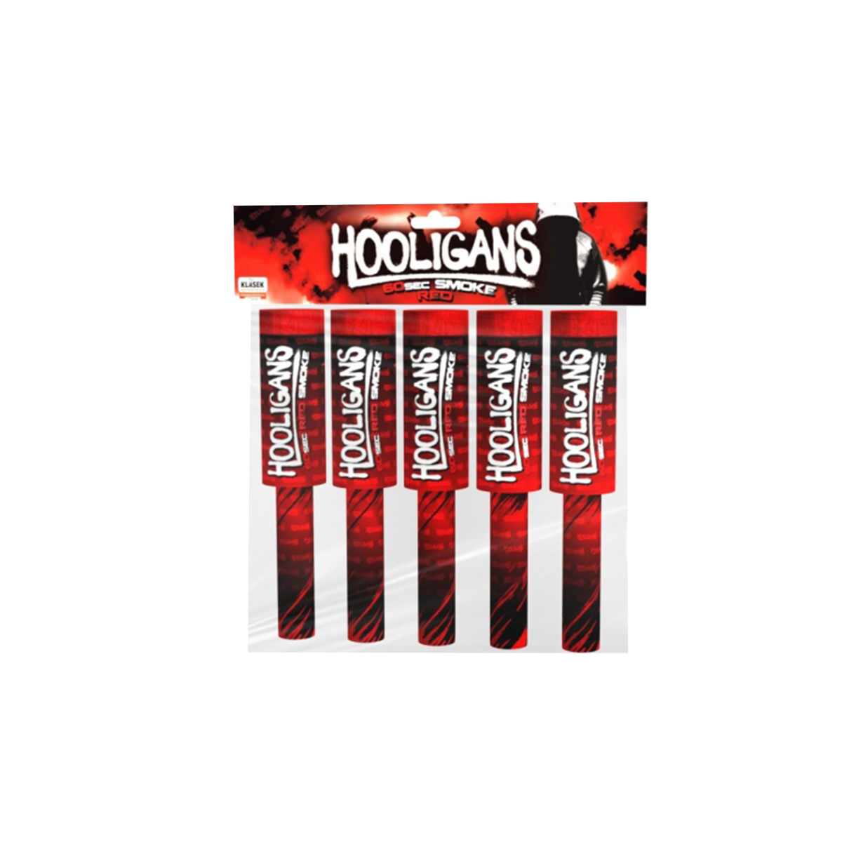 Hooligans dýmová pochodeň červená